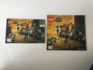NEW Instruction Manual ONLY No Bricks 2 Of 2 LEGO Jurassic World 75933 - Picture 1 of 2