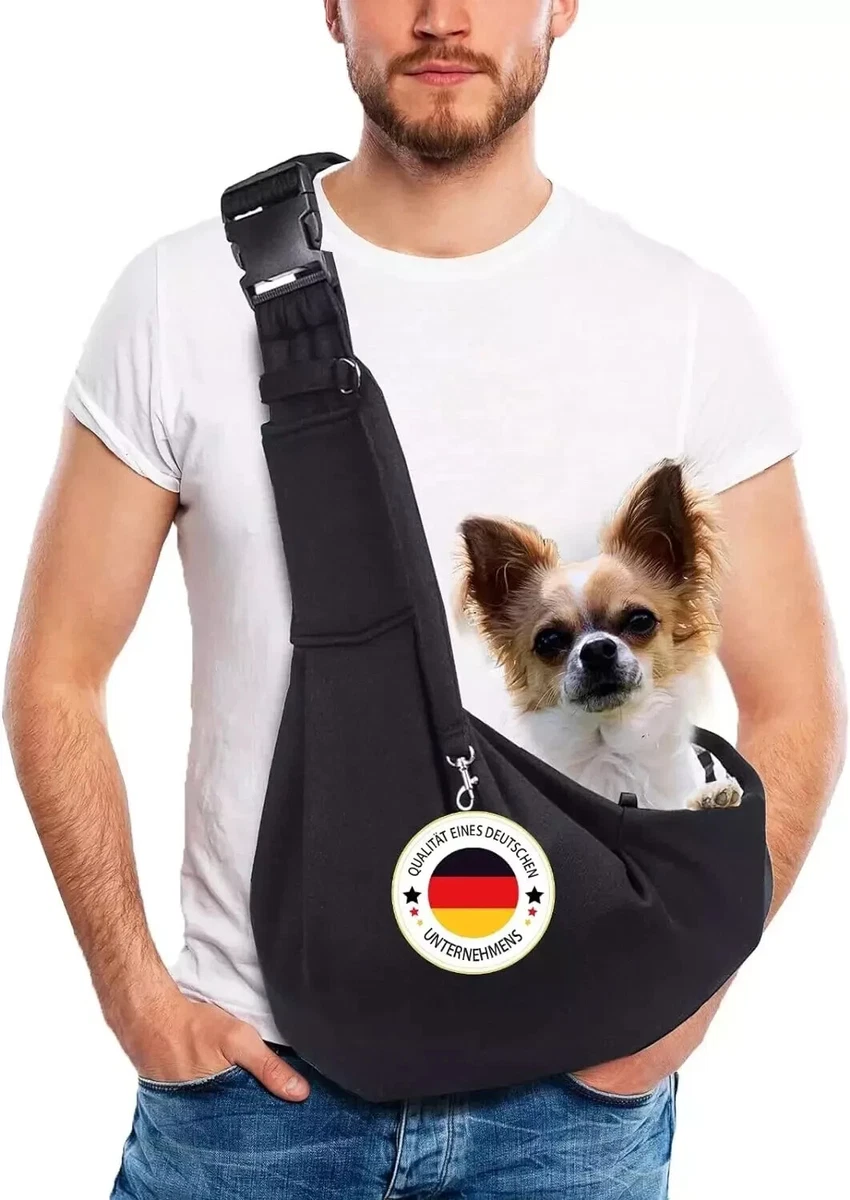 United Pets Hundetragetasche Klein Blau – Weiche Transporttasche Bis 15 Kg