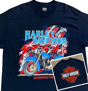 NEW VTG 1995 HARLEY-DAVIDSON "EXPERIENCE THE LEGEND" MOTORCYCLE SHIRT XL (90's) - Picture 1 of 6