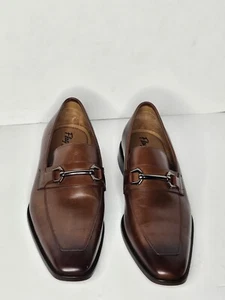 FLAG X GENUINE LEATHER BROWN MEN'S SHOES NEW - Picture 1 of 4