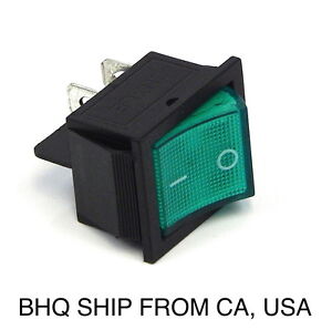FACIAL STEAMER ON/OFF SWITCH (GREEN) 4 MALE PIN