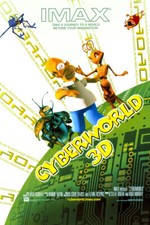 CyberWorld 3D (2000) original movie poster - double-sided - rolled