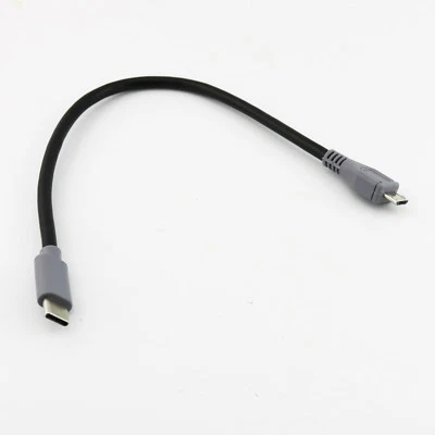 Cable cargador de datos OTG convertidor de 5 pines macho a micro USB 3.1 tipo C de 1 pieza - Imagen 1 de 4