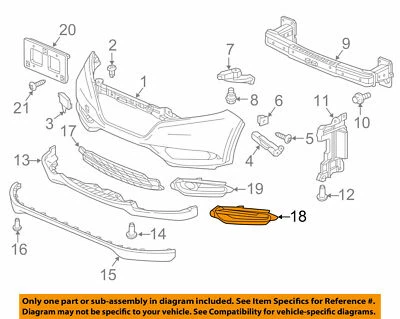 Parachoques delantero izquierdo Honda OEM 2016 HR-V 71106T7WA00 nuevo en caja Foto 1 de 3