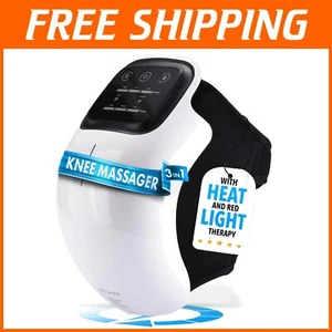 3-in-1 Cordless Knee Massager with Heat & Red Light - Perfect Gift for Seniors - Picture 1 of 11