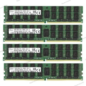 SK Hynix 256GB(4 x 64GB )2666MHz REG ECC RAM DDR4 DIMM PC4-21300 Server Memory - Picture 1 of 3