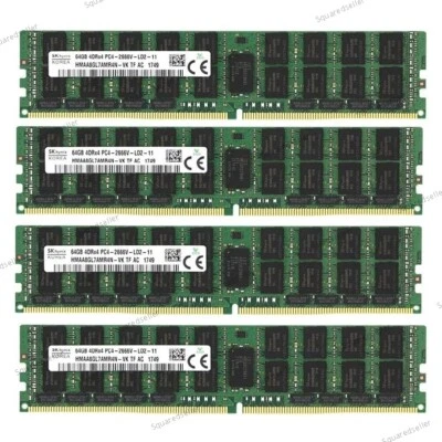 SK Hynix 256GB（4 x 64GB ）2666MHz REG ECC RAM DDR4 DIMM PC4-21300 Server Memory - Image 1 of 3