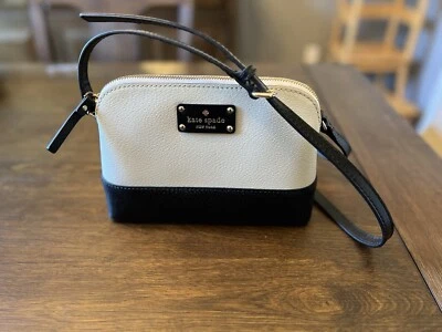 Bolso Bandolera Kate Spade NY Clásico Hanna Wellesley Negro Crema Foto 1 de 4