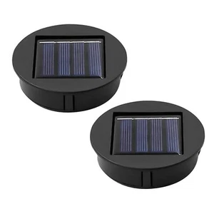 2 Pack Solar Light Replacement Top Part Panel for Outdoor Hanging Lanterns - Picture 1 of 3