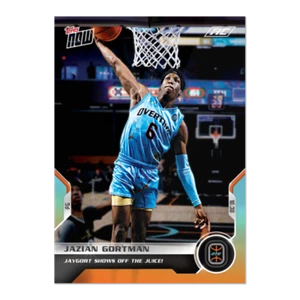 2021 TOPPS NOW OVERTIME ELITE #7 JAZIAN GORTMAN - SHOWS OFF THE JUICE - Picture 1 of 2