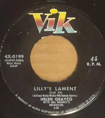 45 RPM R&B HALLOWEEN POPCORN HELEN GRAYCO "ROCK AND ROLL WEDDING / LILLY'S ..."  - Imagem 1 de 2