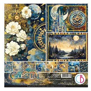 Ciao Bella Celestial 8" x 8" Scrapbooking Papier Set Sterne, Planeten Sternbilder - Bild 1 von 13