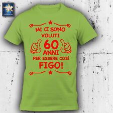 T-shirt 60 anni Uomo Compleanno 1963 Festa Simpatica Divertente Idea regalo Papà