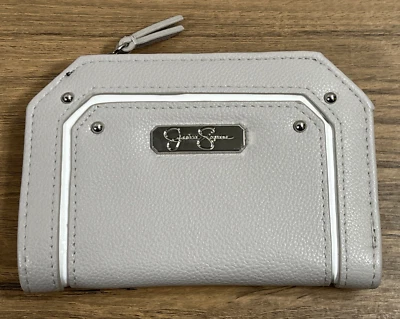 Jessica Simpson Faux Leather Wristlet Wallet Card ID Holder/Zipper - Image 1 of 4