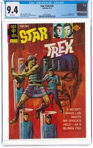 CGC STAR TREK #26 Gold Key Comic 1974 CGC 9.4 quasi nuovo quasi nuovo ultimo stile supporto - Foto 1 di 2