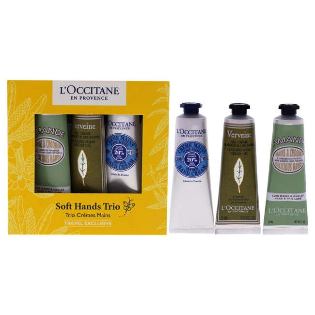 Soft Hands Trio by LOccitane for Women - 3 Pc 1oz Amande Delicious Hands, 1oz... - image 1 of 1