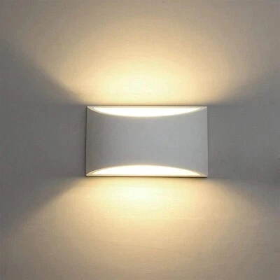 ZIKA STORE Applique Lampada da Parete in gesso doppio emissione di luce led G9 ip20