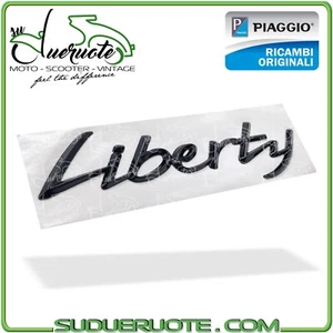 TARGHETTA LATERALE SCRITTA CARENA POSTERIORE PER LIBERTY 50 125 150 IGET PIAGGIO - Foto 1 di 1