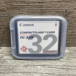 Canon Compactflash Card FC-32M 32MB Memory w/ Plastic Case - Picture 1 of 2