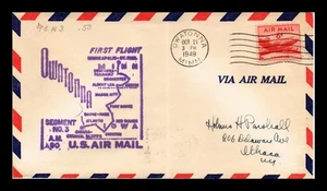 DR JIM STAMPS US COVER FIRST FLIGHT AIR MAIL AM 90 OWATONNA MINNESOTA - Picture 1 of 2