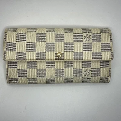 Louis Vuitton Sarah Damier Azur Long Wallet Portefeuille - Image 1 of 4