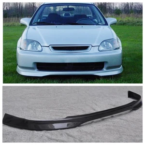 Fits 96-98 Honda Civic EK Type R Style Carbon Front Bumper Lip Body Kit Spoiler - Picture 1 of 13
