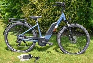 Lapierre Overvolt Urban 3.4 2021 Womens Electric Urban Bike EBike - 41cm Blue - Picture 1 of 14