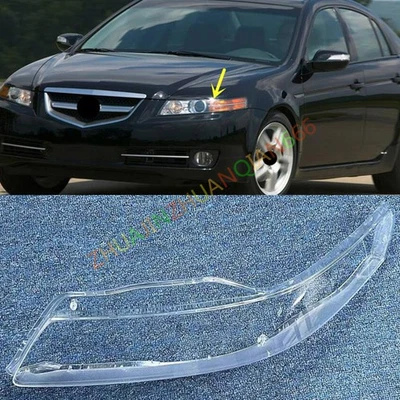 For Acura TL 2004-2008 Left Side Headlight Clear Lens Shell + Sealant — 第 1/4 张图片