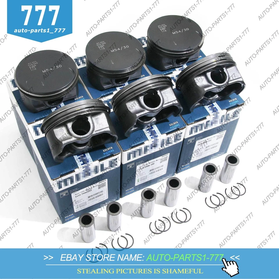 Juego de anillos de pistón OEM STD Φ84 mm para BMW 330Ci X5 Z4 E46 X3 E36 E85 M54B30 3,0 L Foto 1 de 4