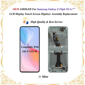OEM For Samsung Galaxy Z Flip6 F741U/W LCD Display Touch Screen Digitizer Blue - Picture 1 of 7