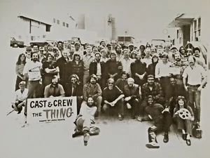 THE THING 1982 CAST & CREW PHOTO IOHN CARPENTER & CAST INCLUDED RARE - Picture 1 of 1