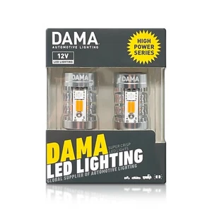 DAMA HIGH POWER 7443 Switchback LED Bulbs CANbus Front Turn Signal White Amber - Picture 1 of 7