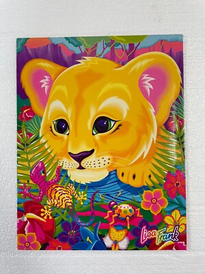 Portafolio Carpeta Lisa Frank Yellow León Cachorro Gecko Selva Vintage Selva Foto 1 de 4