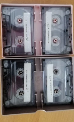 RARE!!! Soviet vintage audio cassettes for the BLIND!!!! USED. Set 4pcs. 2001. Foto 1 de 4