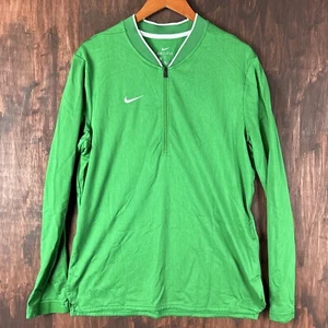 Medium Nike 1/4 Zip Long Sleeve Active Pullover Coaches Jacket 908359-315 Mens M - Picture 1 of 9