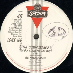 THE COMMUNARDS - For A Friend - Londres - 1989 - UK - Lonx 166 - Picture 1 of 2