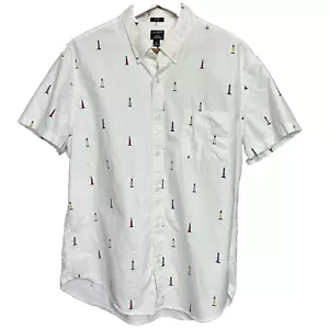 J. Crew Herren Slim Flex Oxford XL Weiß Bunt Maritim Preppy - Bild 1 von 8