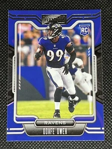 2021 Panini Playbook Football ODAFE OWEH RC #154 Baltimore Ravens ROOKIE CARD - Picture 1 of 2
