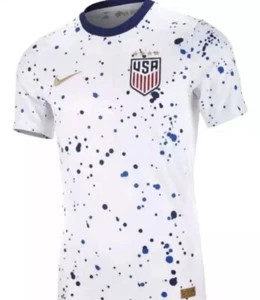 NIKE USMNT 2023 STADIUM HOME Soccer JERSEY USA WHITE Paint Splatter Mens Size XL - Imagen 1 de 3