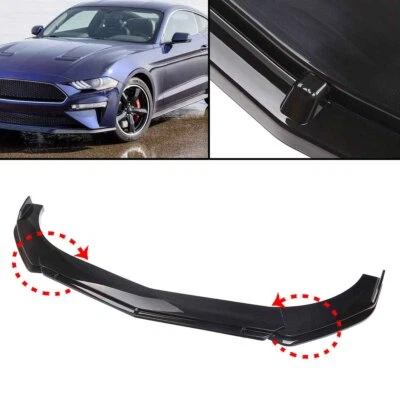 For Hyundai Genesis Coupe Gloss Black Front Bumper Lip Spoiler Splitter Kit XUE - Image 1 of 4
