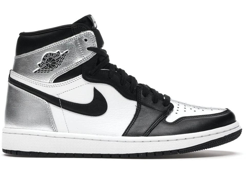Deadstock - New w Box - Size 13W/11.5M - Jordan 1 High OG Metallic Silver Toe - Image 1 of 1
