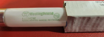 Qty 2 Westinghouse F8T5/CW 8W 12" Fluorescent Tube Light Bulbs Cool White New - Image 1 of 3