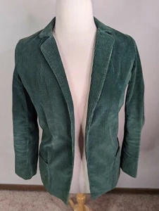 Vintage 70er Sagamore Way grüner Damen Cord Blazer/Mantel Gr. 13/14 Large - Bild 1 von 5