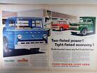 Vintage 1957 Ford Trucks Large 2-Page Magazine Print Ad