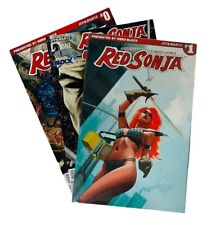 Red Sonja Conan Dynamite Comics Comic Block Variant #0-1 First Prints Barbarian