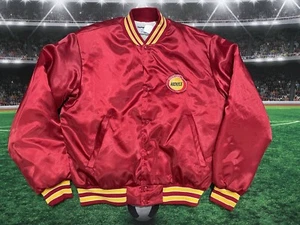 Vintage Houston Rockets Satin Lightweight Snap on Jacket Mens Sz Large Preowned - Picture 1 of 12