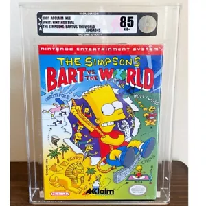 The Simpsons - Bart vs. The World Nintendo NES Brand New Factory Sealed VGA 85 - Picture 1 of 4