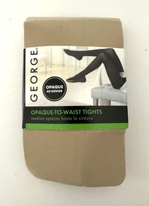 FFBOT Opaque chino beige Nude Size 5 Plus Size George Pantyhose Stockings - Picture 1 of 2