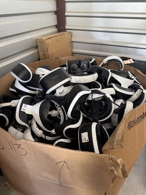 Sony PlayStation VR PS4 Virtual Reality Headset ONLY CUH-ZVR1 PSVR AS IS Parts - Image 1 of 4