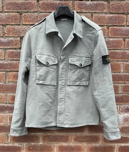 Stone Island Rara Chaqueta De Algodón Gruesa De Colección A/W 2007 Talla L/XL Gris Verde - Imagen 1 de 17